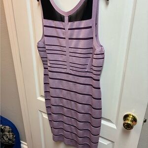 Gianni Bini Lavender Striped Backless Dress